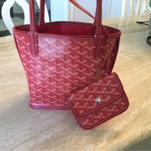 Red mini tote